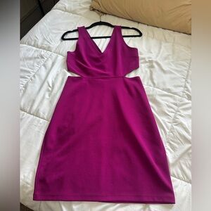Express Pink Sheath Dress V-neck Sleeveless